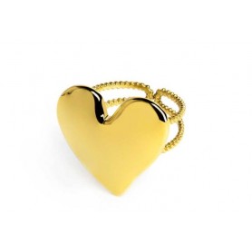 ANELLO DOPPIA FASCIA CON CUORE
