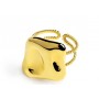 ANELLO DOPPIA FASCIA CON QUADRATO