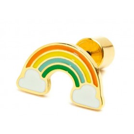 ORECCHINO A LOBO ARCOBALENO