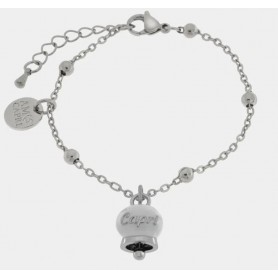 BRACCIALE IN ACCIAIO CON CAMPANELLA