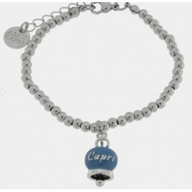 BRACCIALE IN ACCIAIO CON CAMPANELLA