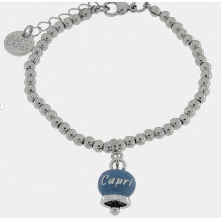 BRACCIALE IN ACCIAIO CON CAMPANELLA