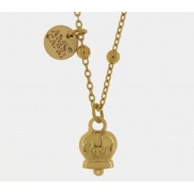 COLLANA IN ACCIAIO CON CAMPANELLA