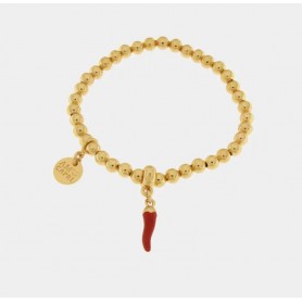 BRACCIALE IN ACCIAIO CON CORNETTO