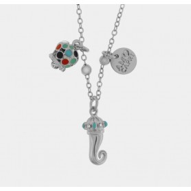 COLLANA IN ACCIAIO CON CORNO