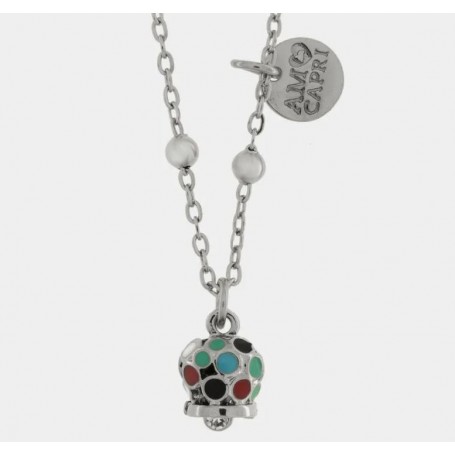 COLLANA IN ACCIAIO CON CAMPANELLA
