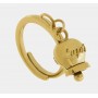 ANELLO IN ACCIAIO CON CAMPANELLA