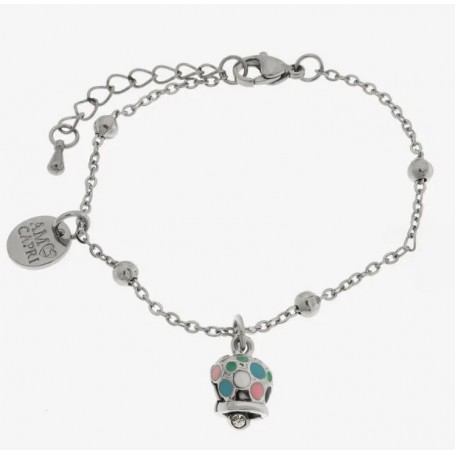 BRACCIALE IN ACCIAIO CON CAMPANELLA
