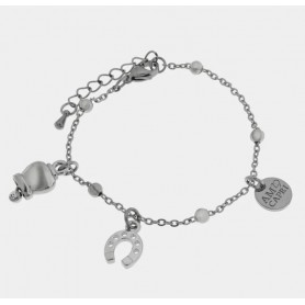 BRACCIALE IN ACCIAIO CON CAMPANELLA