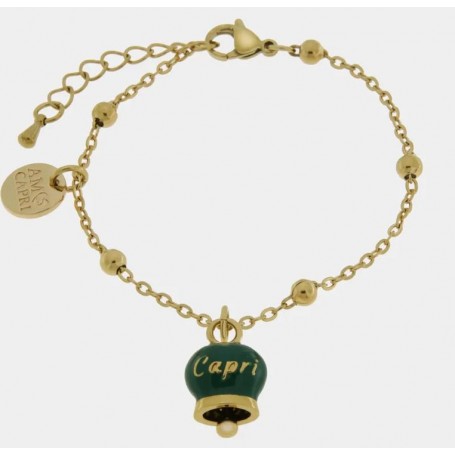 BRACCIALE IN ACCIAIO CON CAMPANELLA
