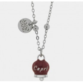 COLLANA IN ACCIAIO CON CAMPANELLA