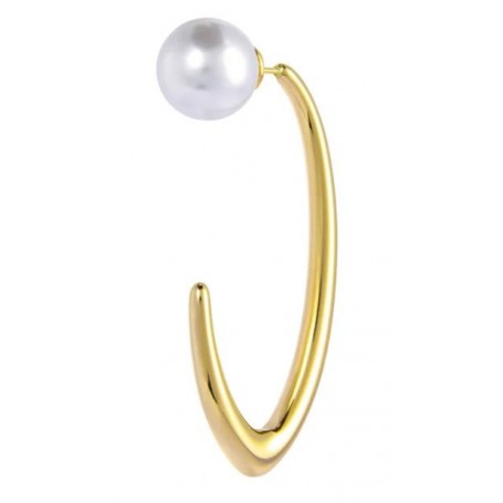 ORECCHINO A LOBO OVALE CON CHIUSURA PERA