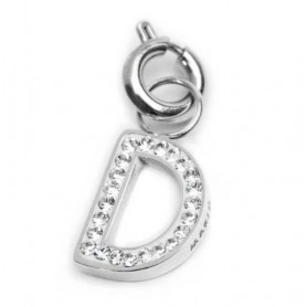 CHARM LETTERA CON CRISTALLI