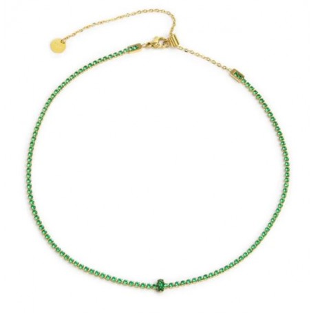 COLLANA TENNIS CON ZIRCONI E ZIRCONE CEE
