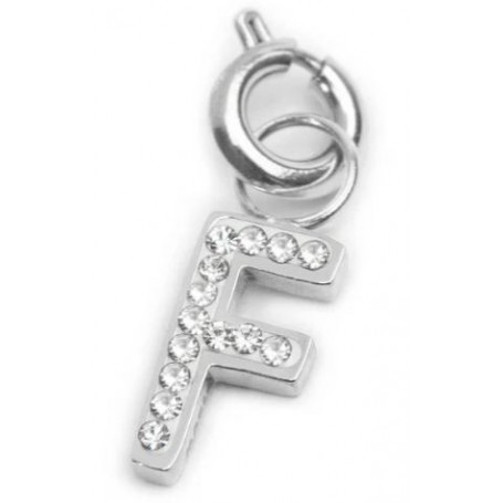 CHARM LETTERA CON CRISTALLI