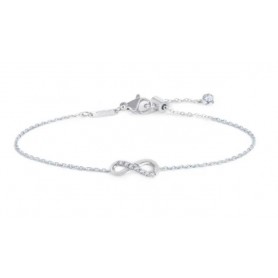 BRACCIALE INFINITO CON ZIRCONI BIANCHI