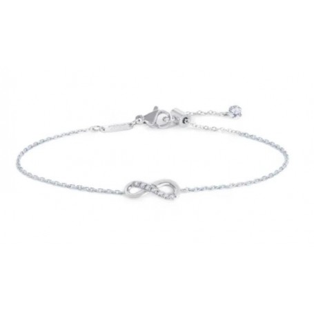 BRACCIALE INFINITO CON ZIRCONI BIANCHI