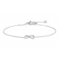 BRACCIALE INFINITO CON ZIRCONI BIANCHI