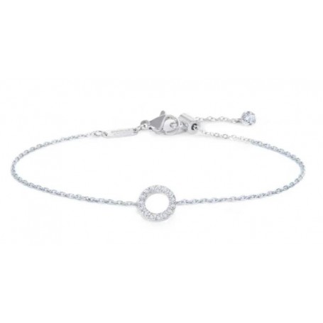 BRACCIALE CERCHIO CON ZIRCONI BIANCHI
