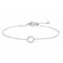 BRACCIALE CERCHIO CON ZIRCONI BIANCHI