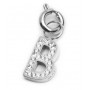 CHARM LETTERA CON CRISTALLI