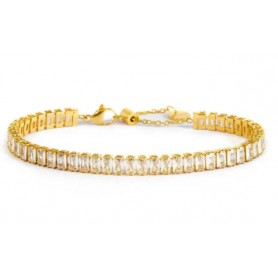 BRACCIALE TENNIS ZIRCONI BAGUETTE