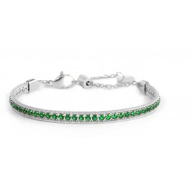 BRACCIALE TENNIS ZIRCONI BAGUETTE CATENA