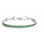 BRACCIALE TENNIS ZIRCONI BAGUETTE CATENA