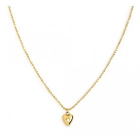COLLANA CON CUORE CENTRALE CON ZIRCONE