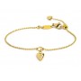 BRACCIALE CATENA A SFERE CON CUORE