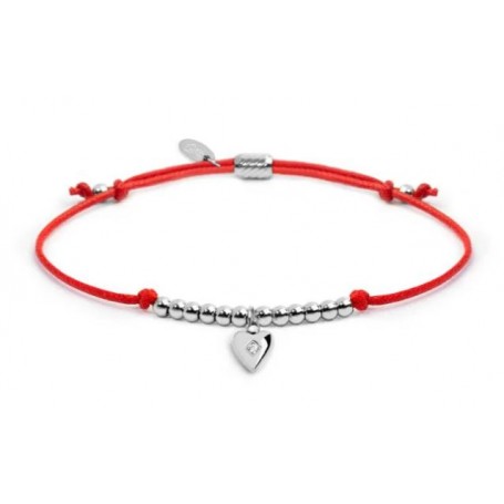 BRACCIALE CORDINO CON PENDENTE CUORE