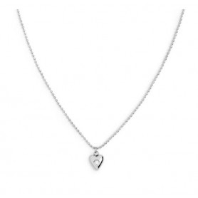 COLLANA CON CUORE CENTRALE CON ZIRCONE