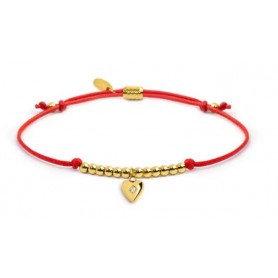 BRACCIALE CORDINO CON PENDENTE CUORE