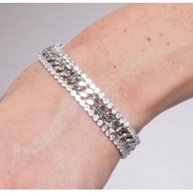 BRACCIALE DONNA DOPPIA CATENA ARGENTO