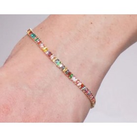 BRACCIALE DONNA CRISTALLI RETTANGOLARI