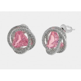 ORECCHINI DONNA LOBO TONDO ROSA PICCOLO