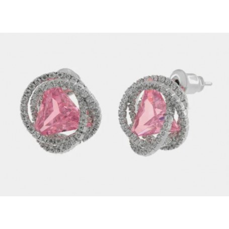 ORECCHINI DONNA LOBO TONDO ROSA PICCOLO