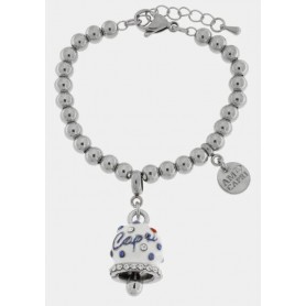 BRACCIALE IN ACCIAIO CAMPANELLA CAPRI