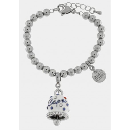 BRACCIALE IN ACCIAIO CAMPANELLA CAPRI
