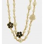 COLLANA IN METALLO MULTIFILO CON SFERE
