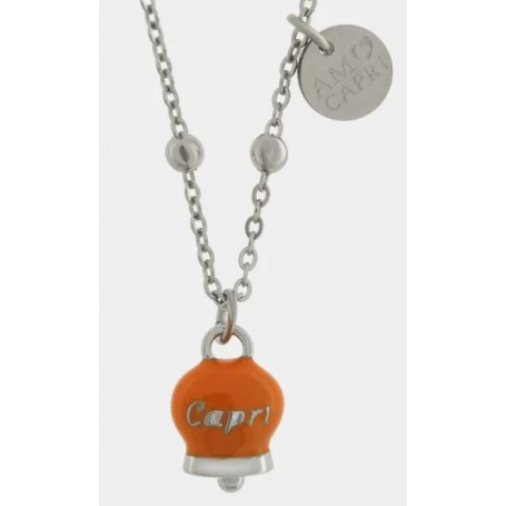 COLLANA IN ACCIAIO CON CAMPANELLA