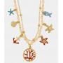 COLLANA IN METALLO CON STELLE MARINE