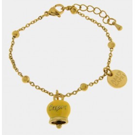 BRACCIALE IN ACCIAIO CAMPANELLA CAPRI