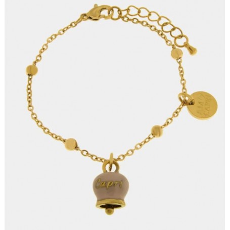 BRACCIALE IN ACCIAIO CON CAMPANELLA
