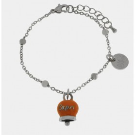 BRACCIALE IN ACCIAIO CON CAMPANELLA