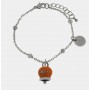 BRACCIALE IN ACCIAIO CON CAMPANELLA