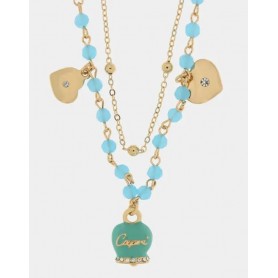 COLLANA IN METALLO CON CAMPANA SMALTATA