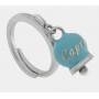 ANELLO IN ACCIAIO CON CAMPANELLA