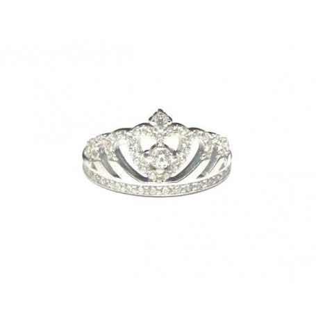 ANELLO CORONA ARGENTO-ANC45