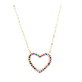 VENERE 925 COLLANA CUORE IN ARGENTO 925